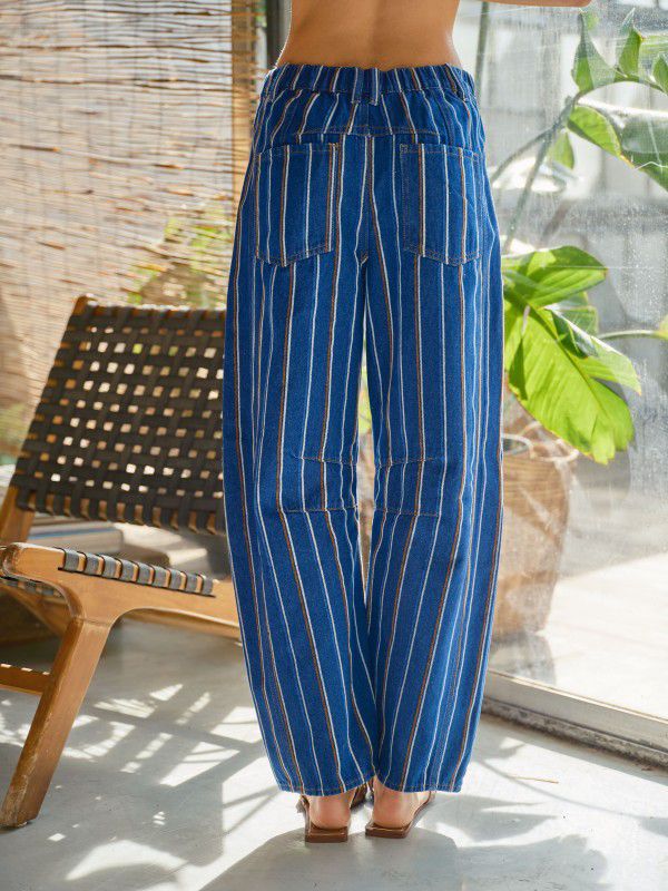 LINES BARREL DENIM JEANS