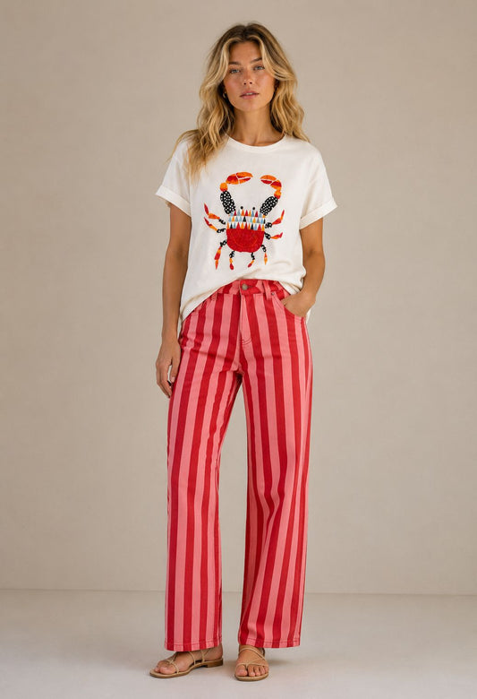 LINE RED JEANS