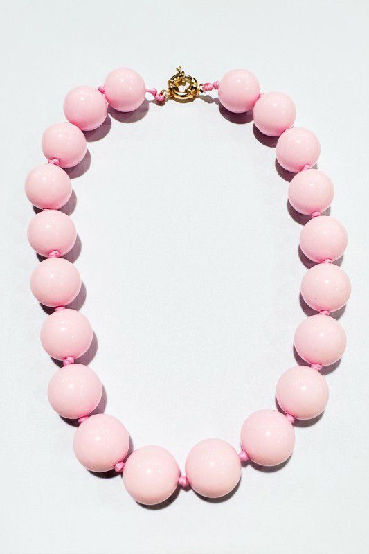 BOHO ROUND BEAD KNOTTED NECKLACE
