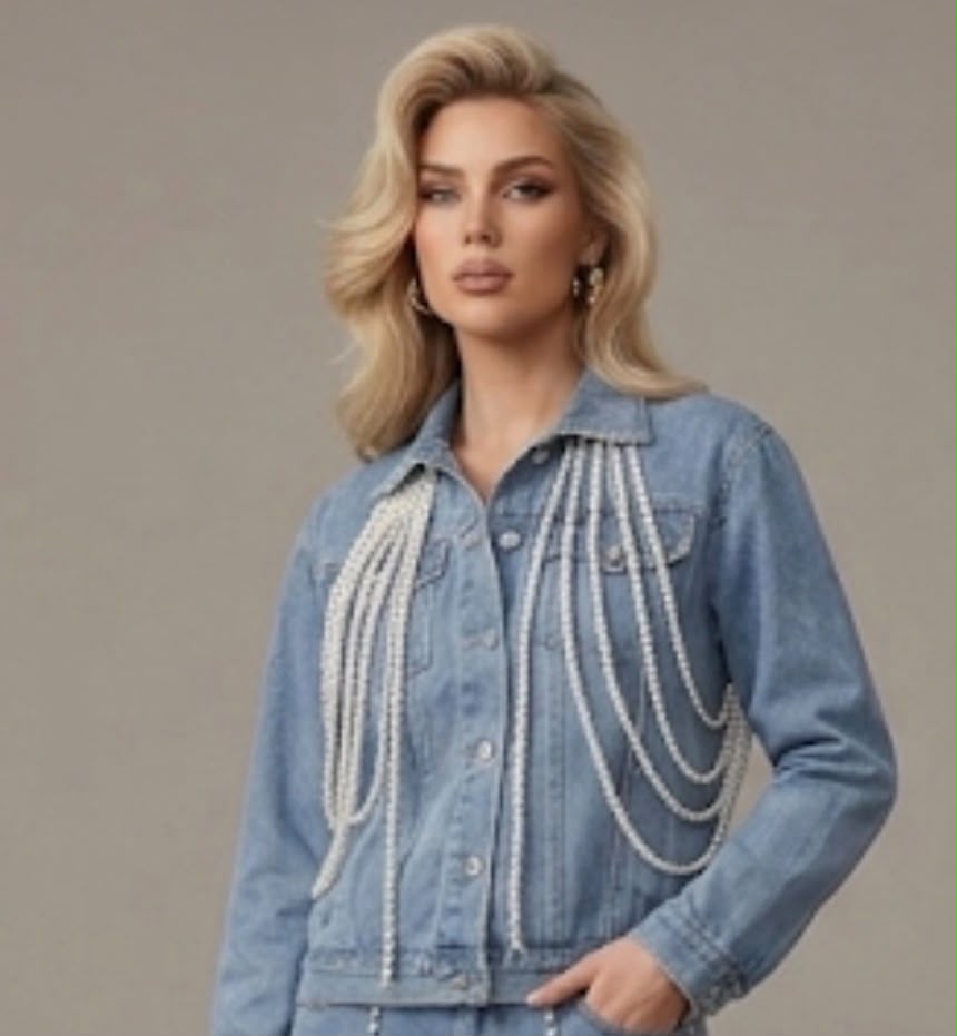 JACKET DENIM PERLA