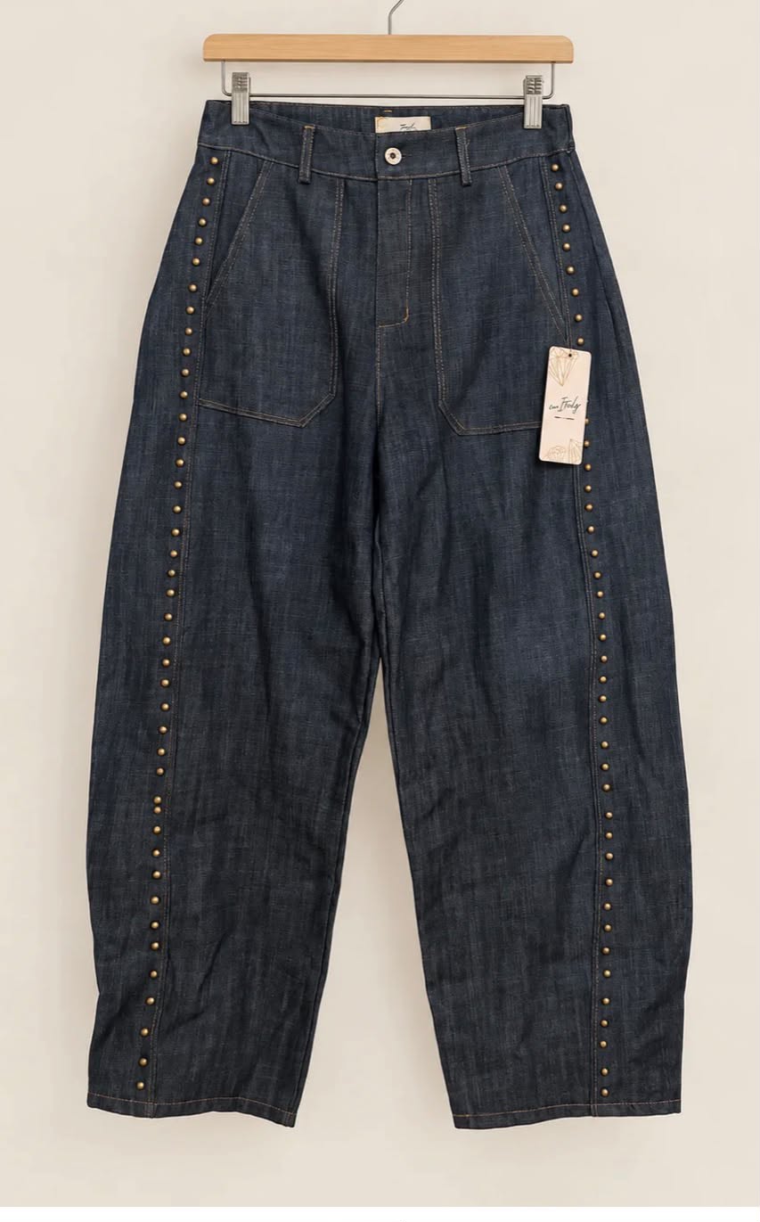 ITALY BARREL DENIM PANTS