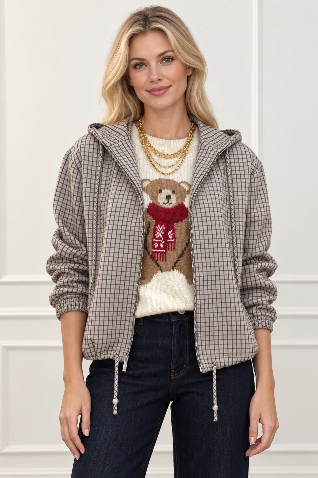 POLY JACKET PLAID