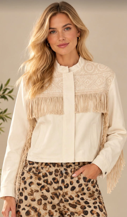 CHARLOTTE FRINGE JACKET