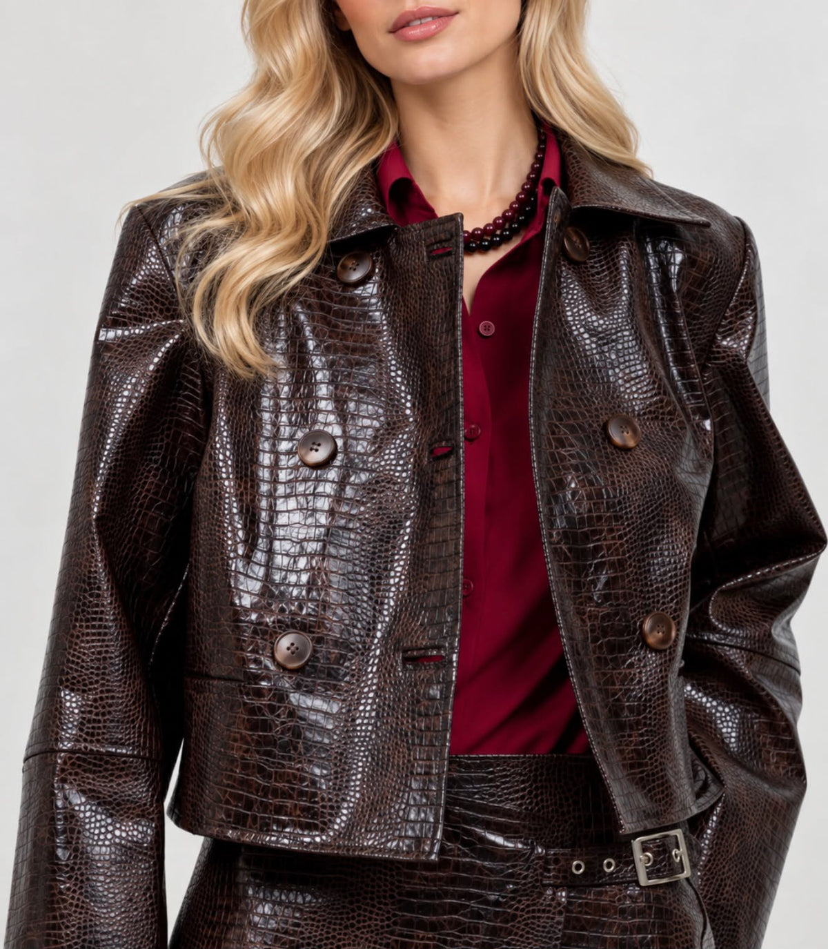 MARY BROWN LEATHER JACKET