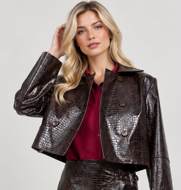 MARY BROWN LEATHER JACKET