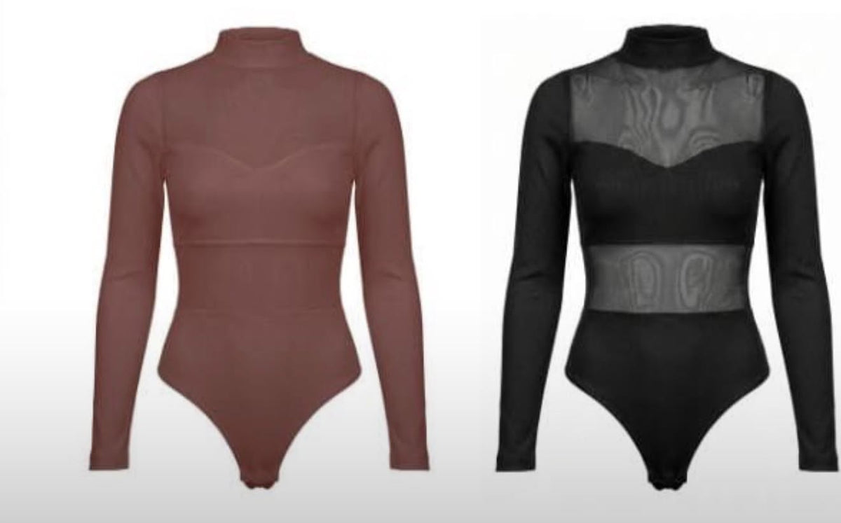 Ethereal Mesh Silhouette Bodysuit