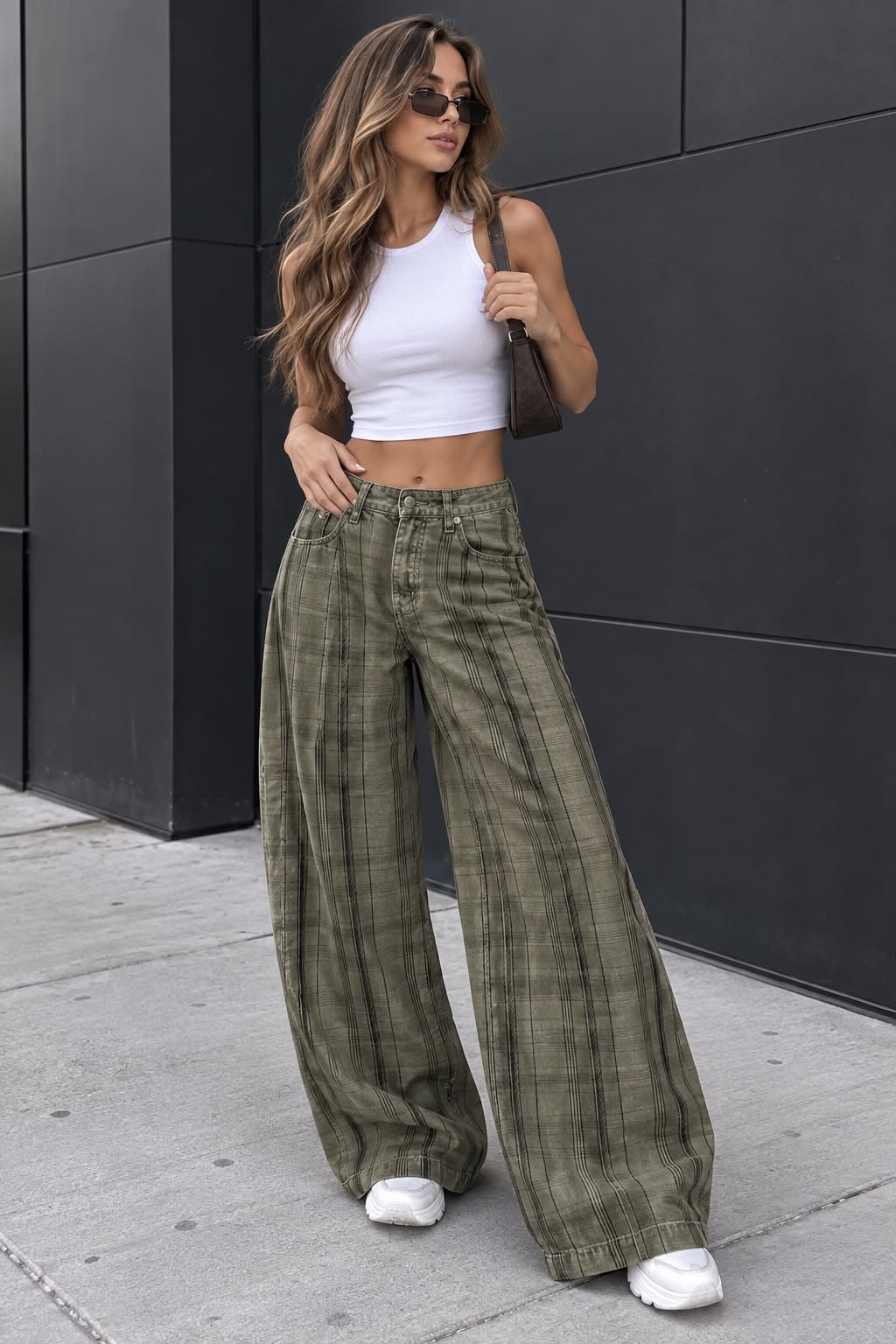 PLAID PANTS