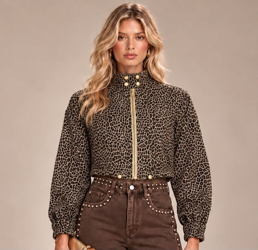 DARK LEOPARD JACKET